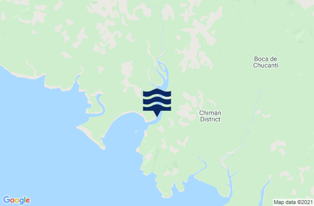 Mapa de mareas Distrito de Chimán, Panama