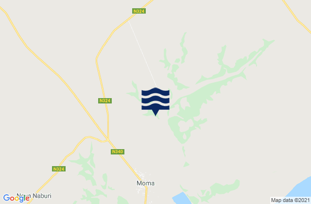 Mapa de mareas Distrito de Moma, Mozambique