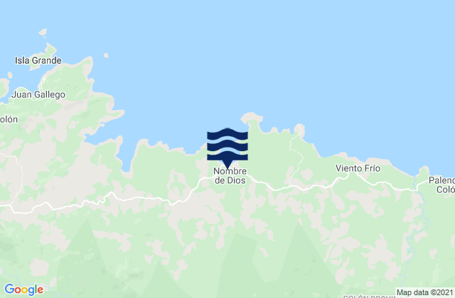 Mapa de mareas Distrito de Panamá, Panama