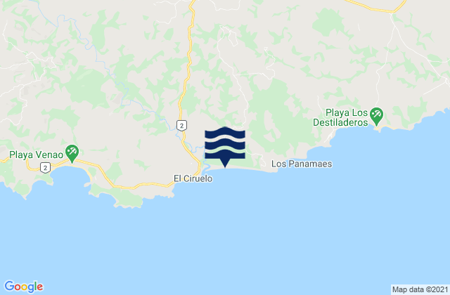 Mapa de mareas Distrito de Pedasí, Panama