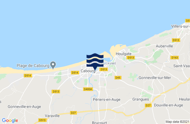 Mapa de mareas Dives-sur-Mer, France