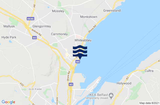 Mapa de mareas Doagh, United Kingdom