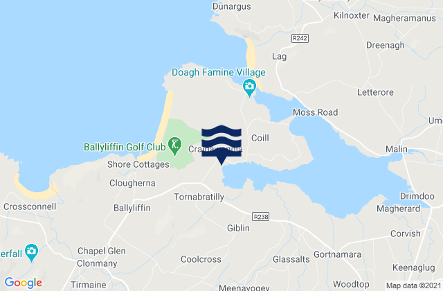 Mapa de mareas Doagh Isle, Ireland