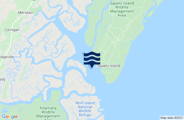 Mapa de mareas Doboy Sound, United States