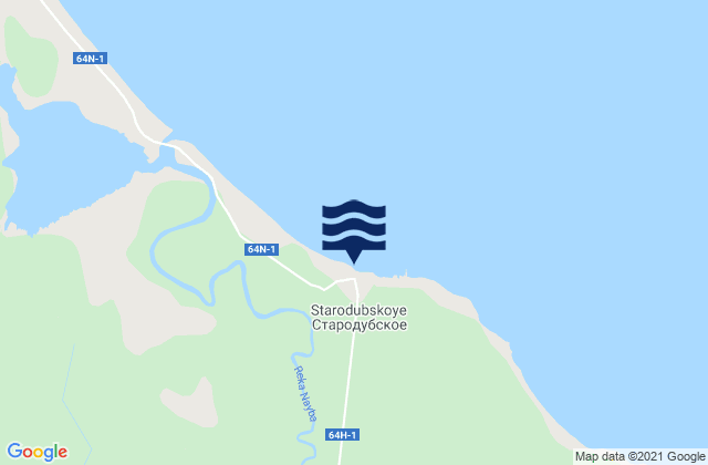 Mapa de mareas Dolinsk, Russia
