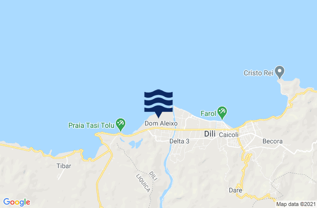 Mapa de mareas Dom Aleixo, Timor Leste
