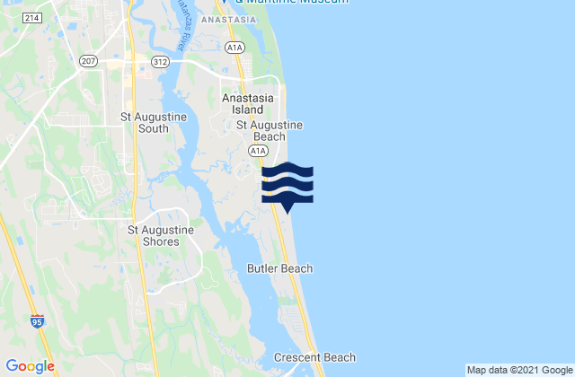 Mapa de mareas Dondanville Road, United States
