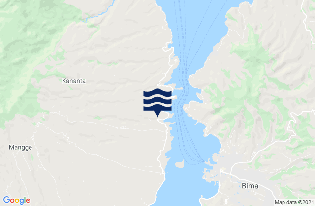 Mapa de mareas Donggo, Indonesia