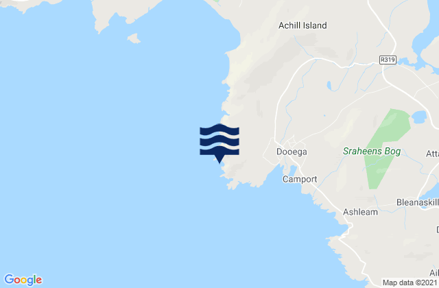 Mapa de mareas Dooega Head, Ireland