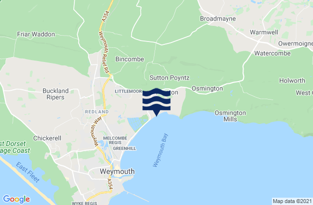 Mapa de mareas Dorchester, United Kingdom