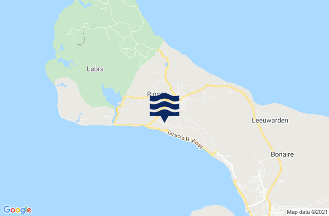 Mapa de mareas Dorp Rincón, Bonaire, Saint Eustatius and Saba 