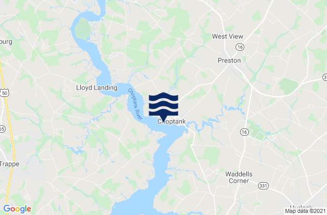 Mapa de mareas Dover Bridge, United States