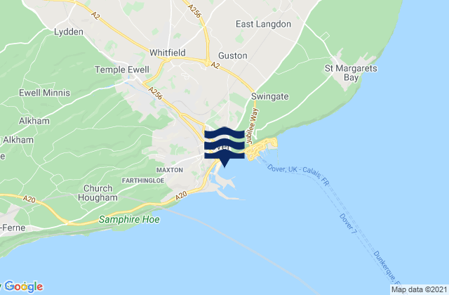 Mapa de mareas Dover, United Kingdom