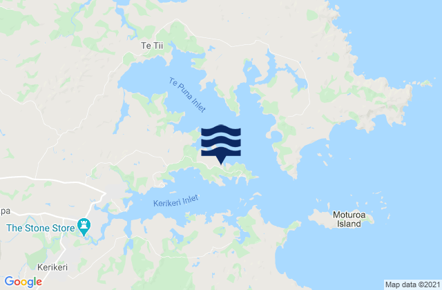 Mapa de mareas Doves Bay, New Zealand