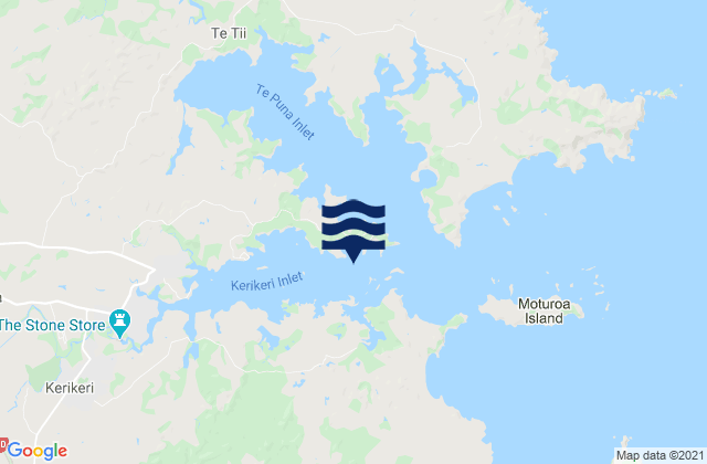 Mapa de mareas Doves Bay, New Zealand