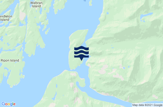 Mapa de mareas Drainey Inlet, Canada