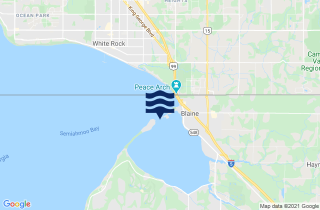 Mapa de mareas Drayton Harbor Entrance, Canada