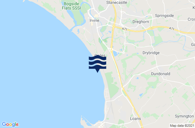 Mapa de mareas Dreghorn, United Kingdom
