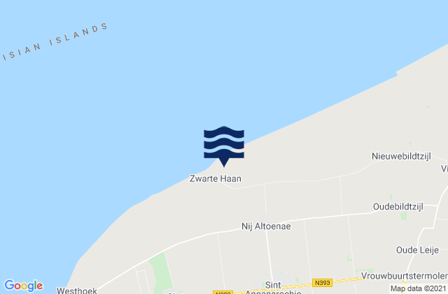 Mapa de mareas Dronryp, Netherlands