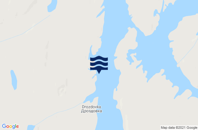 Mapa de mareas Drozdovka Bay, Russia