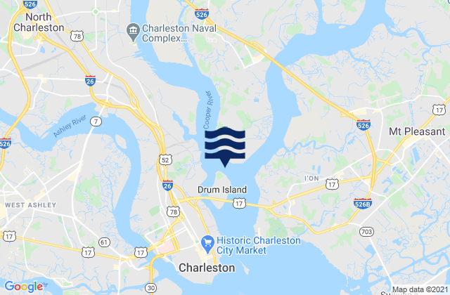 Mapa de mareas Drum Island Reach off Drum I. Buoy 45, United States