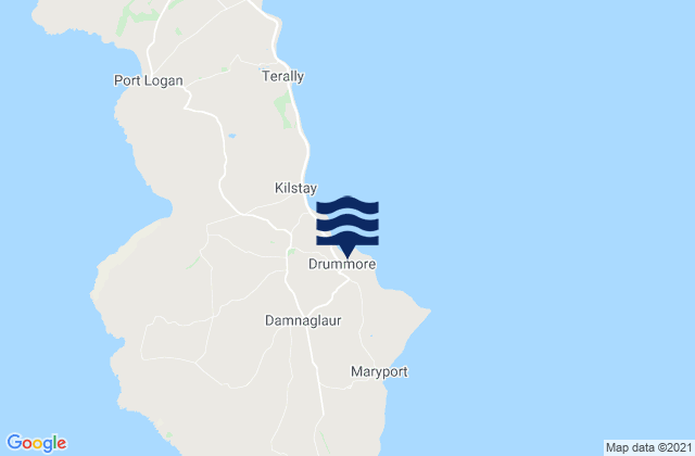 Mapa de mareas Drummore, United Kingdom