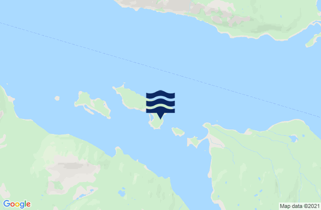 Mapa de mareas Dry Spruce Island, United States