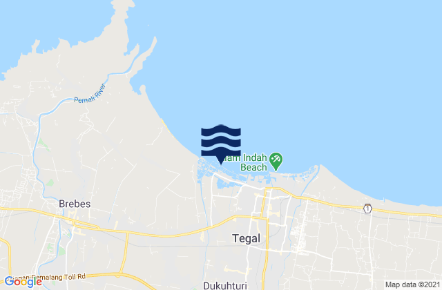 Mapa de mareas Dukuhturi, Indonesia