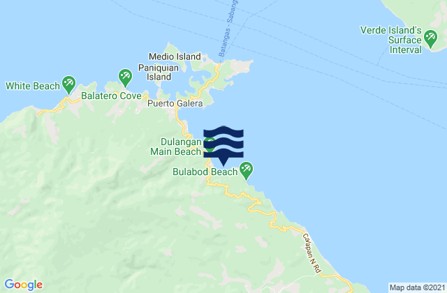 Mapa de mareas Dulangan, Philippines
