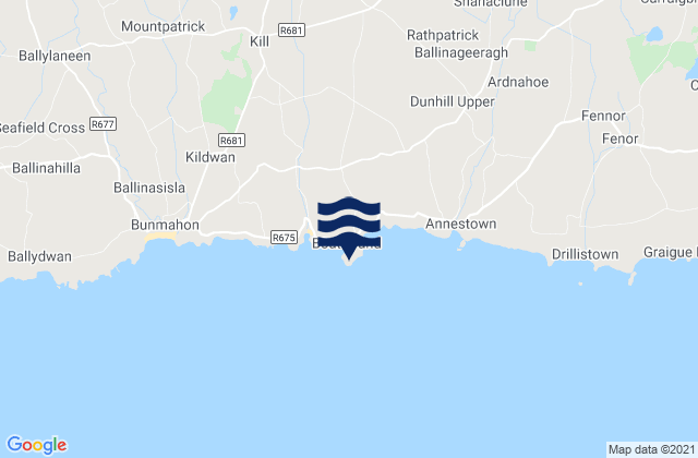 Mapa de mareas Dunabrattin Head, Ireland
