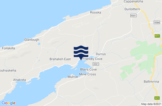 Mapa de mareas Dunbeacon Harbour, Ireland