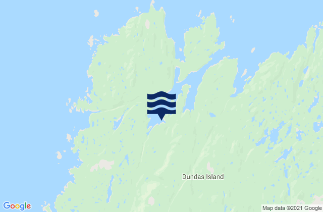 Mapa de mareas Dundas Island, Canada