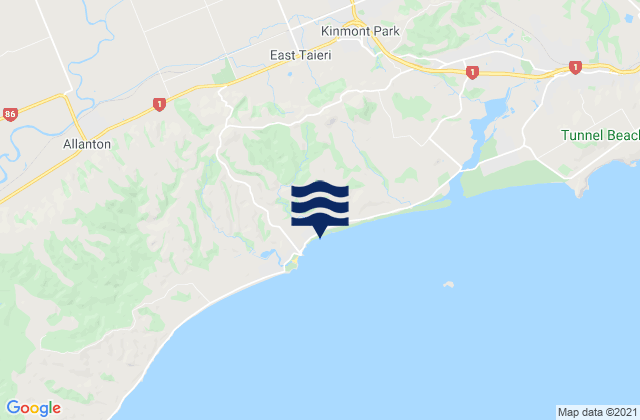 Mapa de mareas Dunedin City, New Zealand