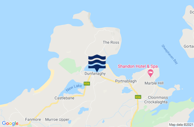 Mapa de mareas Dunfanaghy, Ireland