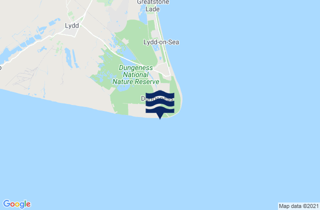 Mapa de mareas Dungeness, United Kingdom