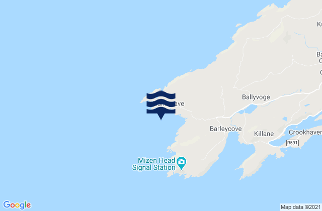 Mapa de mareas Dunlough Bay, Ireland