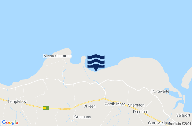 Mapa de mareas Dunmoran Strand, Ireland