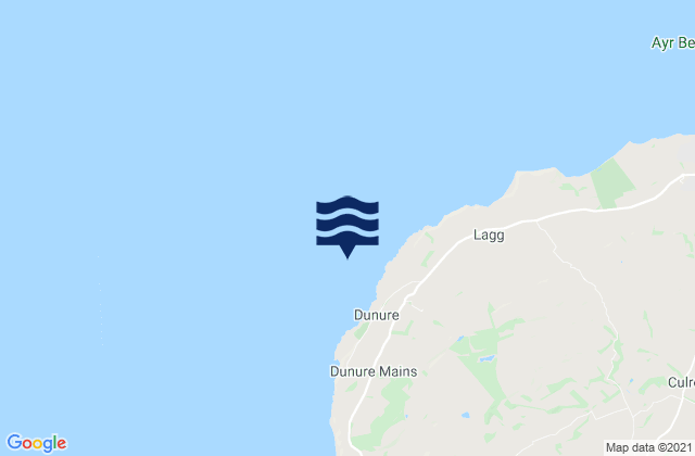 Mapa de mareas Dunure Harbour, United Kingdom