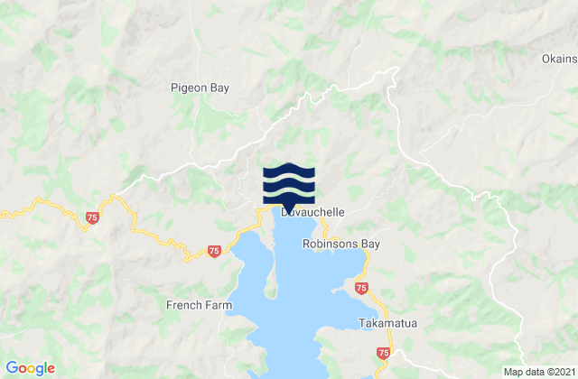 Mapa de mareas Duvauchelle Bay, New Zealand