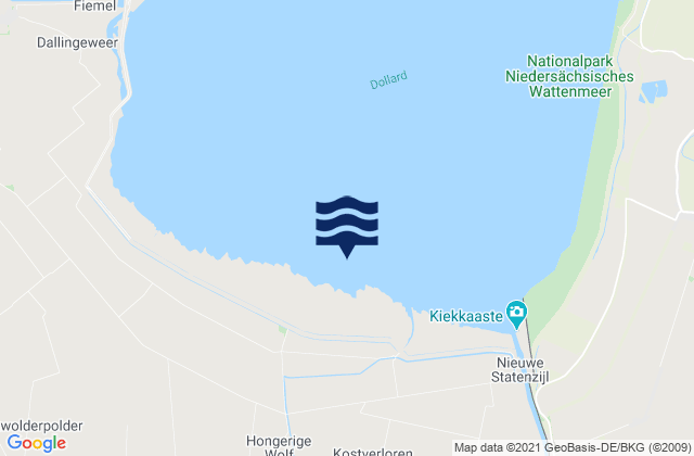 Mapa de mareas Dwarsgat, Netherlands