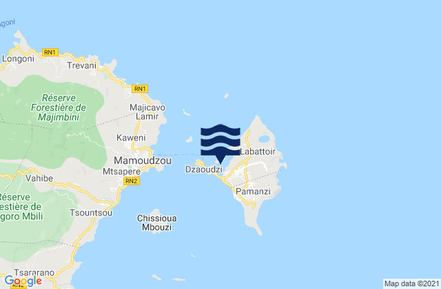 Mapa de mareas Dzaudzi (Ile Mayotte), French Southern Territories