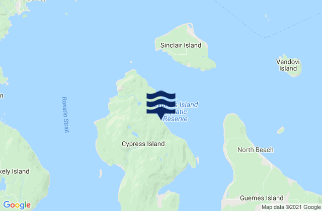 Mapa de mareas Eagle Harbor (Cypress Island), United States