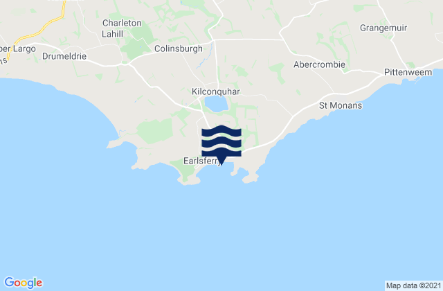 Mapa de mareas Earlsferry Beach, United Kingdom