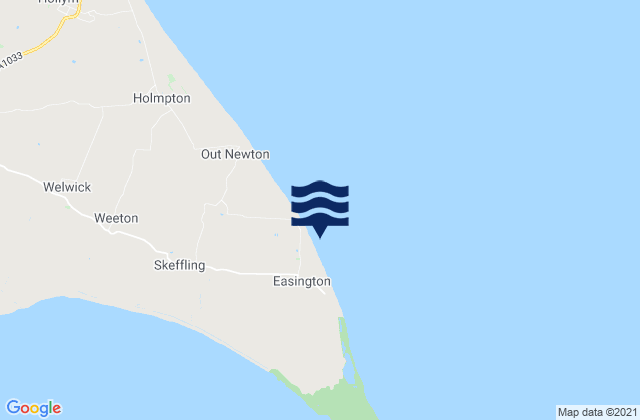 Mapa de mareas Easington, United Kingdom