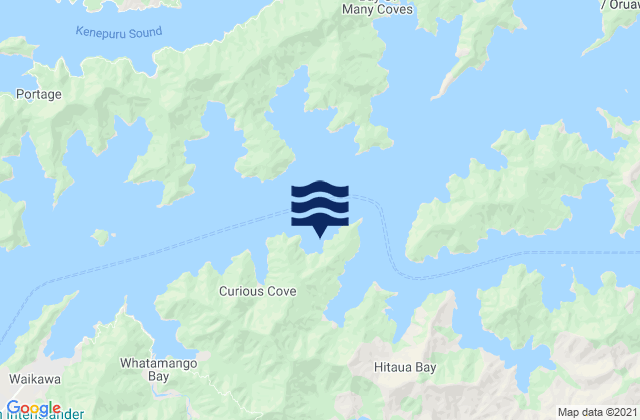 Mapa de mareas East Bay, New Zealand