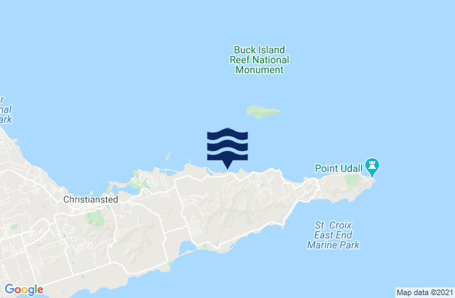 Mapa de mareas East End, U.S. Virgin Islands