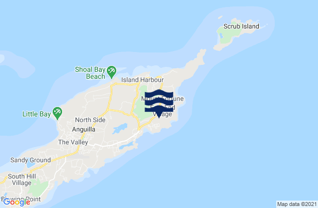 Mapa de mareas East End Village, Anguilla