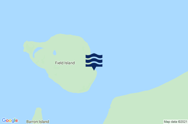 Mapa de mareas East Field Island, Australia