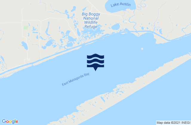 Mapa de mareas East Matagorda Bay, United States