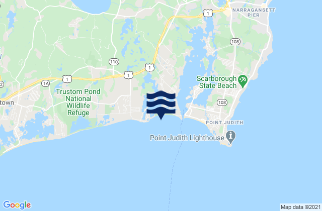 Mapa de mareas East Matunuck State Beach, United States